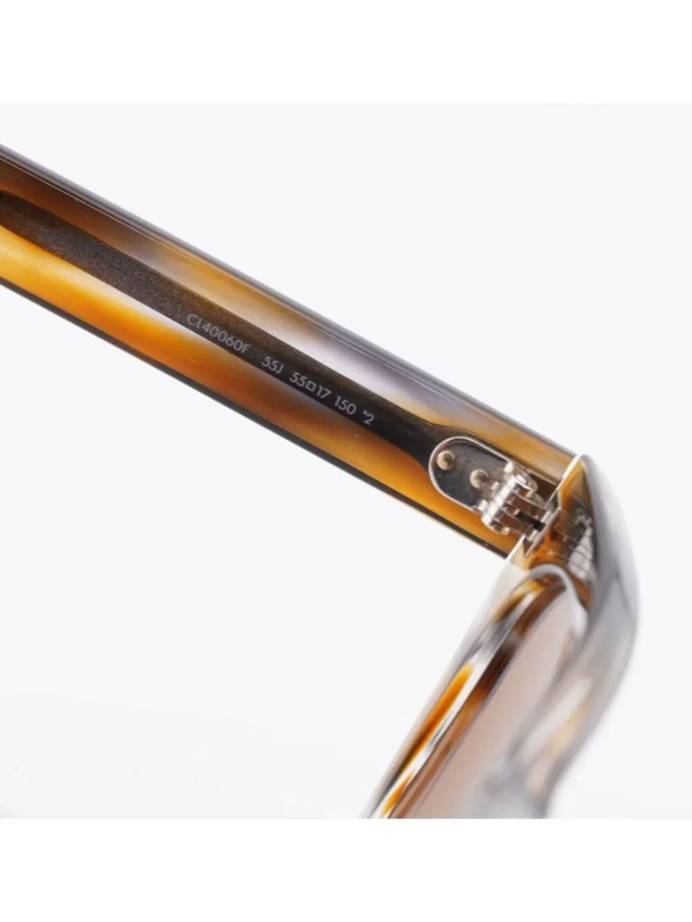 Celine CL40060F 55J Sunglasses Havana Square Frame, Roviex Lenses